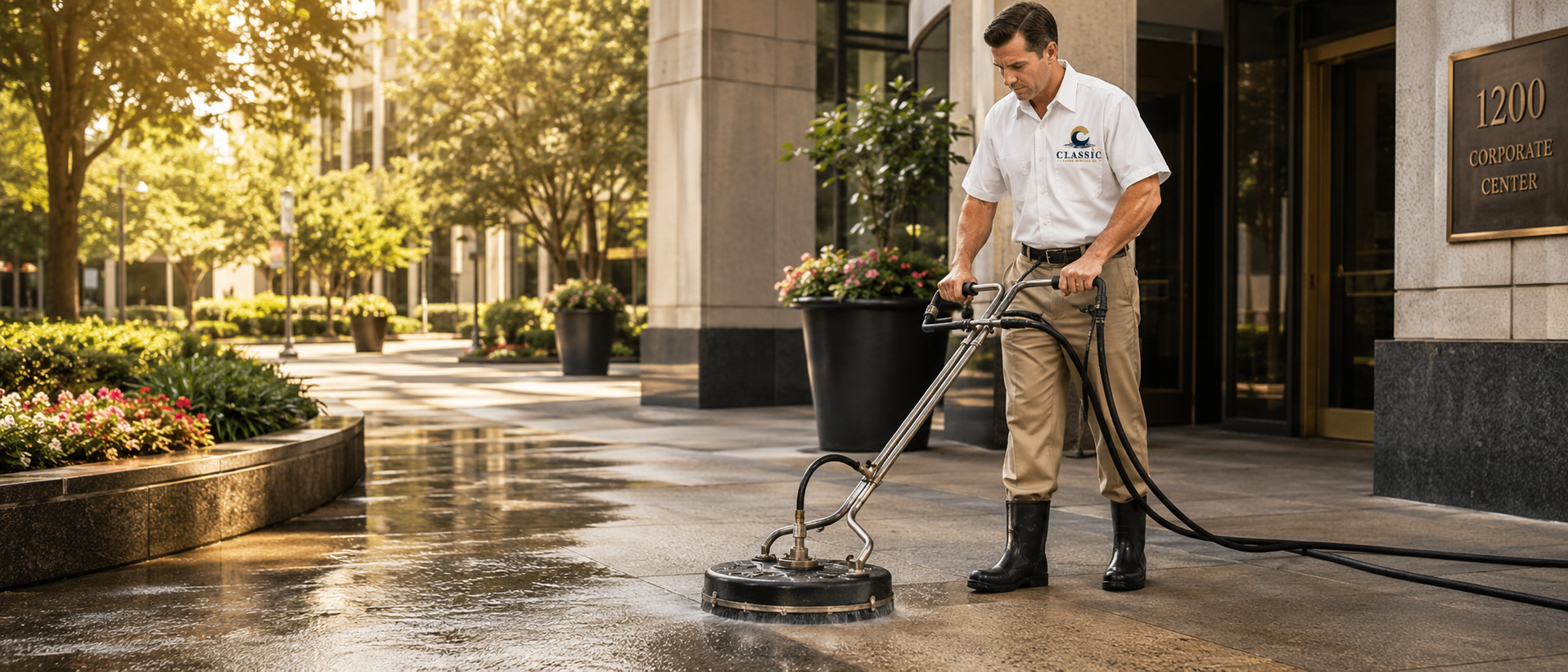 Commercial Outdoor Patio and Walkway Cleaning in Atlanta
